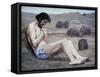 The Prodigal Son-Pierre Puvis de Chavannes-Framed Stretched Canvas