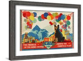 The Produce of the Home Country Crowns the Christmas Feast-Austin Cooper-Framed Giclee Print
