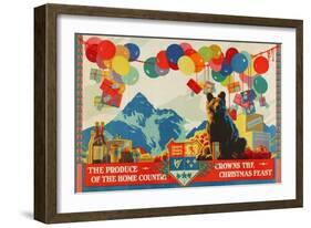 The Produce of the Home Country Crowns the Christmas Feast-Austin Cooper-Framed Giclee Print