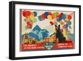 The Produce of the Home Country Crowns the Christmas Feast-Austin Cooper-Framed Giclee Print