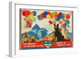 The Produce of the Home Country Crowns the Christmas Feast-Austin Cooper-Framed Giclee Print