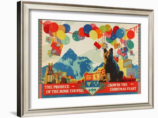 The Produce of the Home Country Crowns the Christmas Feast-Austin Cooper-Framed Giclee Print