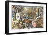 The Production of Olive Oil, Plate 13 from Nova Reperta-Jan van der Straet-Framed Giclee Print