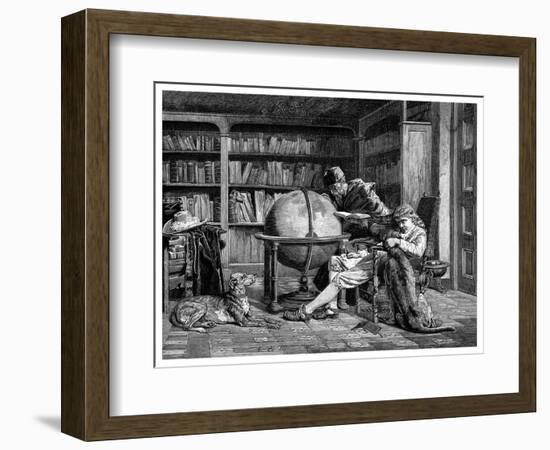 The Professor and His Pupil, 1882-John Bagnold Burgess-Framed Giclee Print