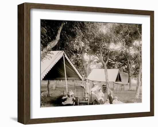 The Professor and His Pupils, Manhansett I.E. Manhasset, Shelter Island, N.Y.-null-Framed Photo