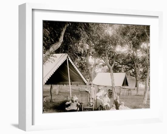 The Professor and His Pupils, Manhansett I.E. Manhasset, Shelter Island, N.Y.-null-Framed Photo