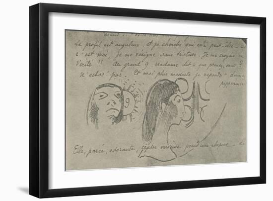 'The Profile is Angular', 1936-Paul Gauguin-Framed Giclee Print