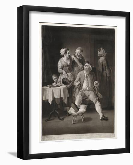 The Profligate Punished by Neglect and Contempt, Print Made by Valentine Green, 1775-Edward Penny-Framed Giclee Print