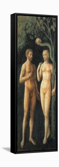 The Progenitors in Eden and the Temptation (Adam and Eve)-null-Framed Stretched Canvas