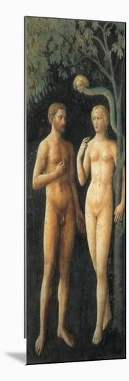 The Progenitors in Eden and the Temptation (Adam and Eve)-null-Mounted Premium Giclee Print