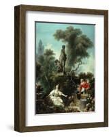 The Progress of Love: The Meeting, 1771-72-Jean-Honore Fragonard-Framed Giclee Print