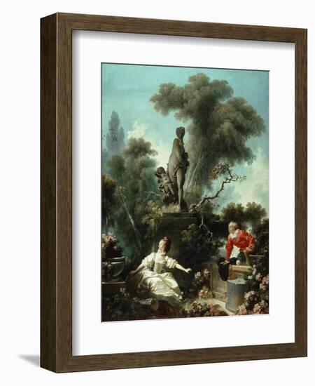 The Progress of Love: The Meeting, 1771-72-Jean-Honore Fragonard-Framed Giclee Print