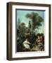 The Progress of Love: The Meeting, 1771-72-Jean-Honore Fragonard-Framed Giclee Print