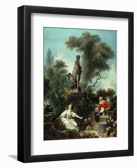 The Progress of Love: The Meeting, 1771-72-Jean-Honore Fragonard-Framed Giclee Print