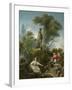 The Progress of Love: the Meeting, Ca 1773-Jean-Honoré Fragonard-Framed Giclee Print