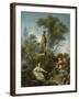 The Progress of Love: the Meeting, Ca 1773-Jean-Honoré Fragonard-Framed Giclee Print