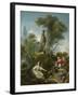 The Progress of Love: the Meeting, Ca 1773-Jean-Honoré Fragonard-Framed Giclee Print