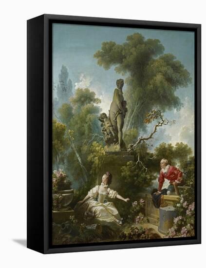 The Progress of Love: the Meeting, Ca 1773-Jean-Honoré Fragonard-Framed Stretched Canvas