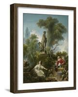 The Progress of Love: the Meeting, Ca 1773-Jean-Honoré Fragonard-Framed Giclee Print