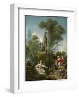 The Progress of Love: the Meeting, Ca 1773-Jean-Honoré Fragonard-Framed Giclee Print