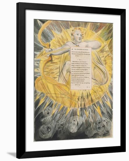 The Progress of Poesy, from 'The Poems of Thomas Gray', Published 1797-98-William Blake-Framed Giclee Print