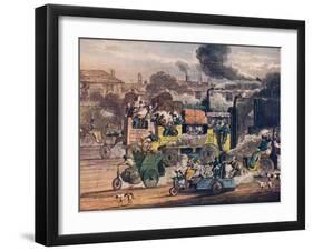 The Progress of Steam - a View in White Chapel Road, 1905-Henry Thomas Alken-Framed Giclee Print