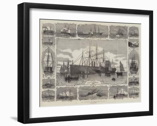 The Progress of Steam Navigation-George Henry Andrews-Framed Giclee Print