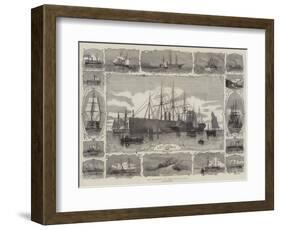 The Progress of Steam Navigation-George Henry Andrews-Framed Giclee Print