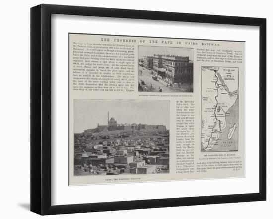 The Progress of the Cape to Cairo Railway-null-Framed Giclee Print