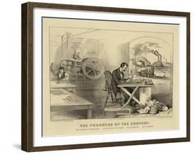 The Progress of the Century-Currier & Ives-Framed Giclee Print