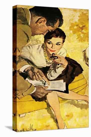 The Progressive Approach  - Saturday Evening Post "Leading Ladies", December 16, 1960 pg.30-Mark Miller-Stretched Canvas