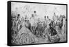 The Promenade, 19th Century-Constantin Guys-Framed Stretched Canvas