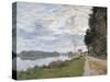 The Promenade at Argenteuil. La Promenade d'Argenteuil-Claude Monet-Stretched Canvas