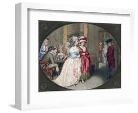 The Promenade at Carlisle House, 1781-John Raphael Smith-Framed Giclee Print