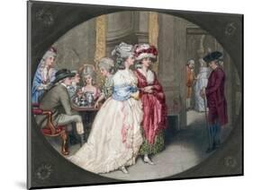 The Promenade at Carlisle House, 1781-John Raphael Smith-Mounted Giclee Print