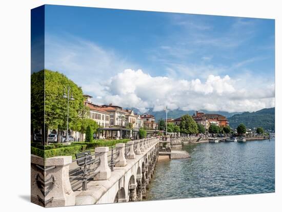 The Promenade, Baveno, Lake Maggiore, Italian Lakes, Piedmont, Italy, Europe-Jean Brooks-Stretched Canvas