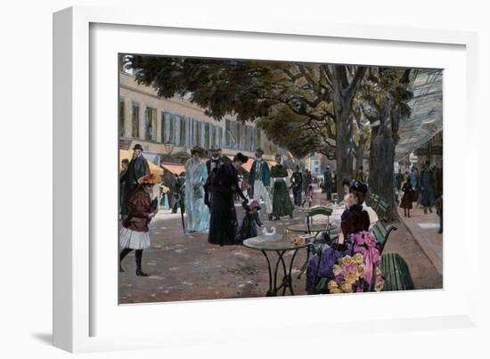 The Promenade Carlsbad-null-Framed Giclee Print