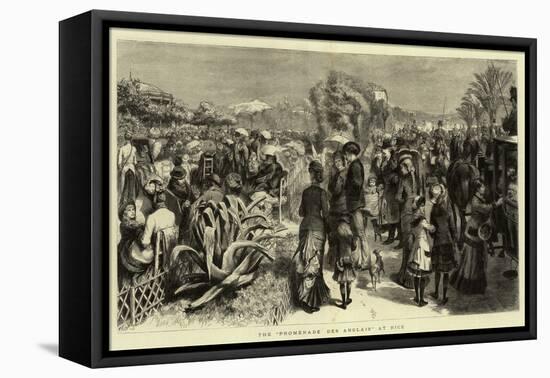 The Promenade Des Anglais at Nice-Godefroy Durand-Framed Stretched Canvas