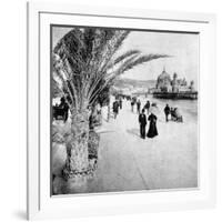 The Promenade Des Anglais, Nice, France, Late 19th Century-null-Framed Giclee Print