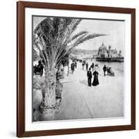 The Promenade Des Anglais, Nice, France, Late 19th Century-null-Framed Giclee Print