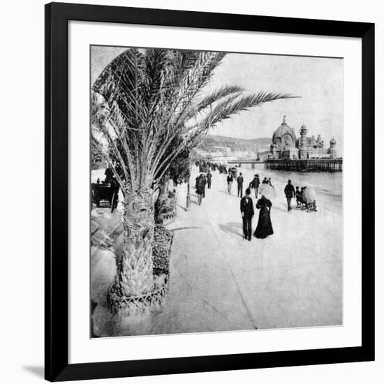 The Promenade Des Anglais, Nice, France, Late 19th Century-null-Framed Giclee Print