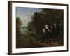 The Promenade (Oil on Copper)-Gonzales Coques-Framed Giclee Print