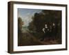 The Promenade (Oil on Copper)-Gonzales Coques-Framed Giclee Print
