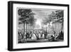 The Promenade, Paris-Augustin De Saint-aubin-Framed Giclee Print