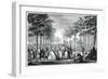 The Promenade, Paris-Augustin De Saint-aubin-Framed Giclee Print