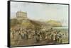 The Promenade, Scarborough-John Syer-Framed Stretched Canvas