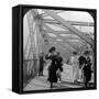 The Promenade, Williamsburg Bridge, New York, USA, C1900s-null-Framed Stretched Canvas
