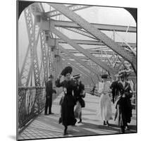The Promenade, Williamsburg Bridge, New York, USA, C1900s-null-Mounted Photographic Print