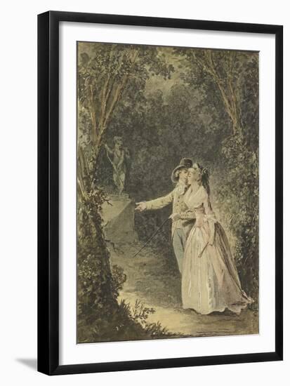 The Promenade-Nicolas Lavreince-Framed Lithograph