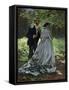 The Promenaders, or Bazille and Camille, 1865-Claude Monet-Framed Stretched Canvas